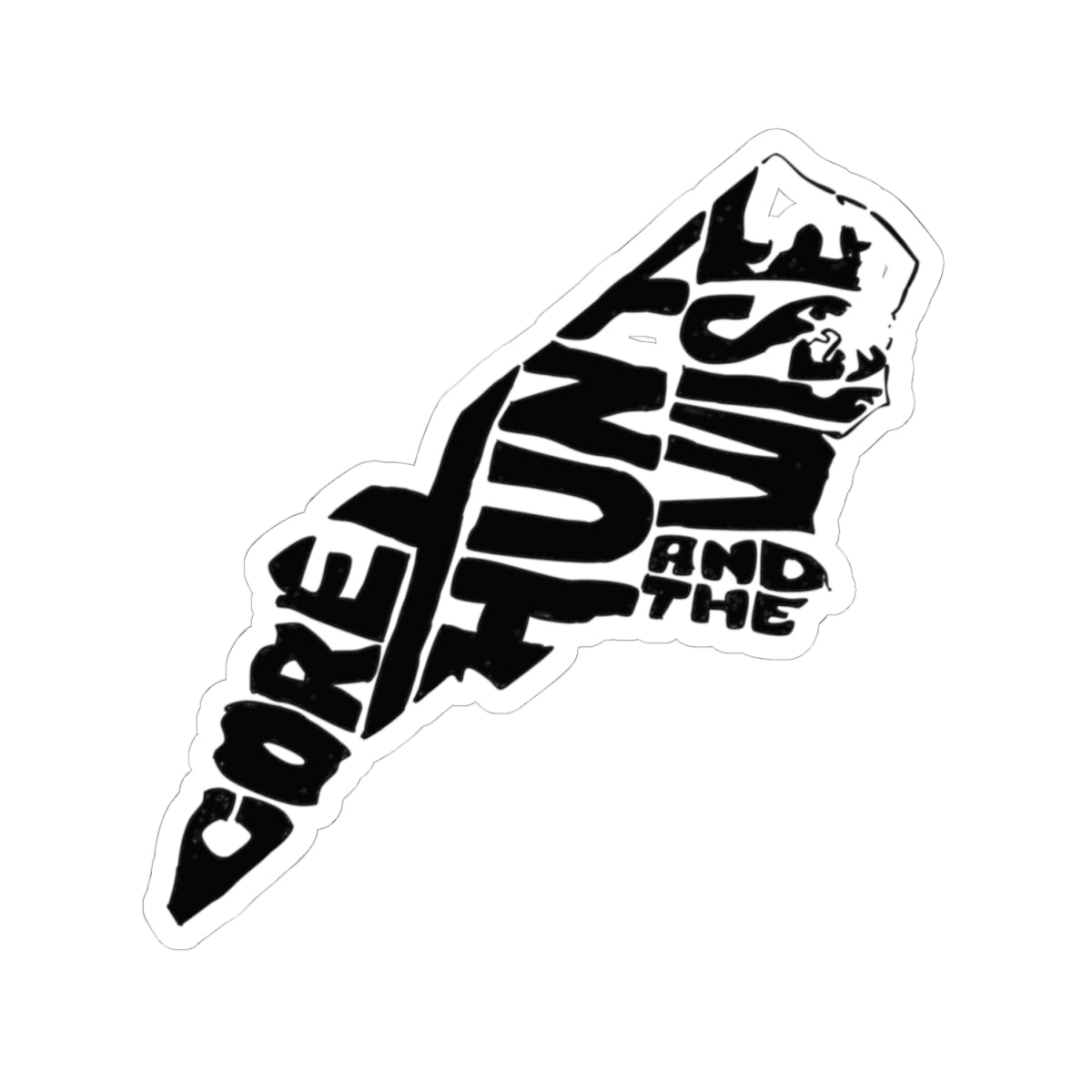 Core Hunt and the Wise Kiss-Cut Stickers - NC LOGO