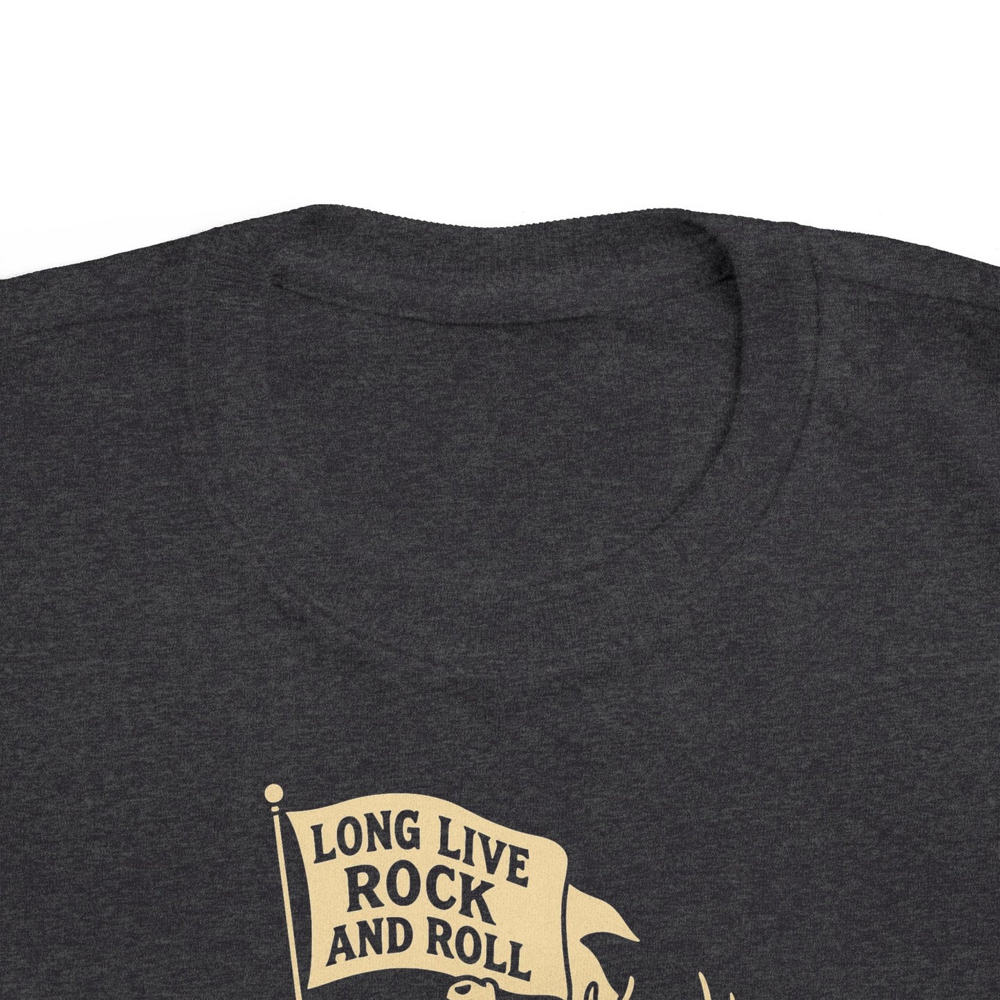 Toddler Tee — Vintage 'Long Live Rock and Roll' Deer Rider Graphic