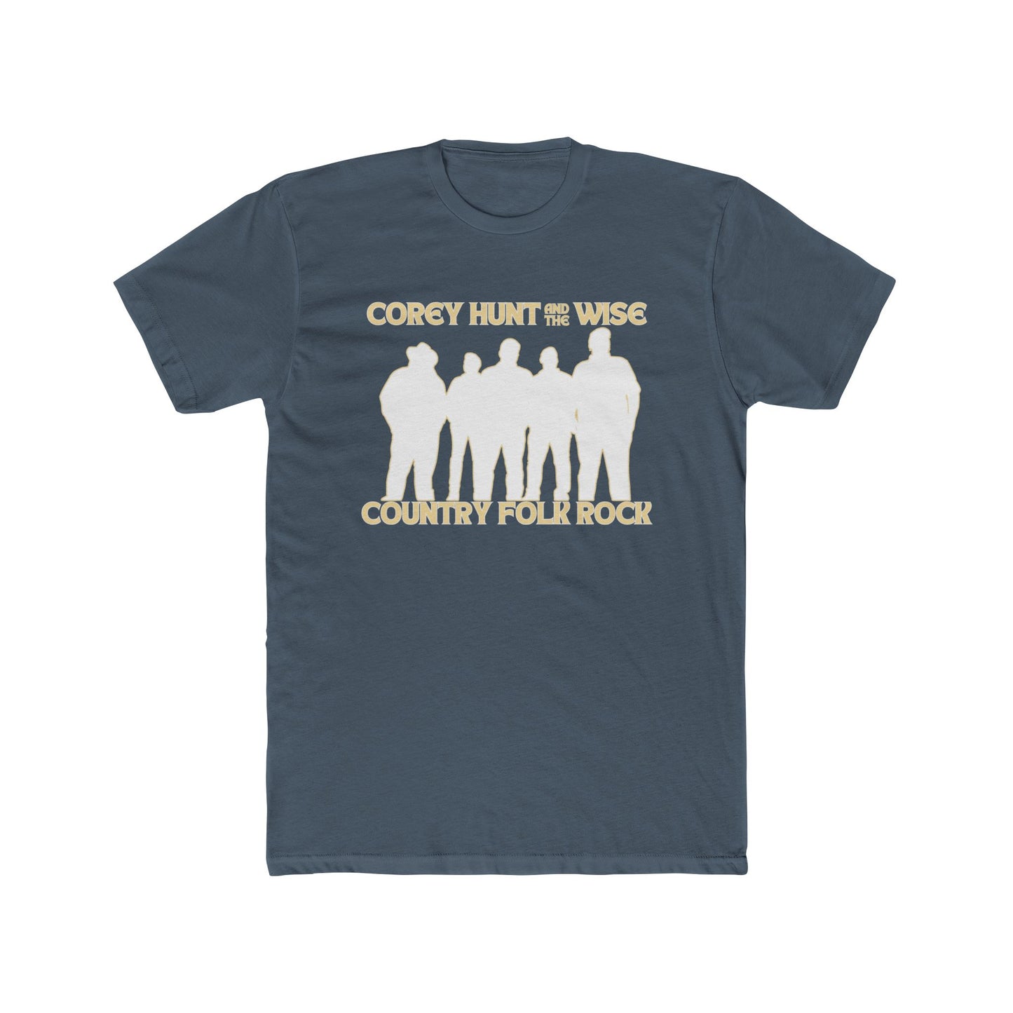 Corey Hunt & The Wise Country Folk Rock Unisex Cotton Crew Tee