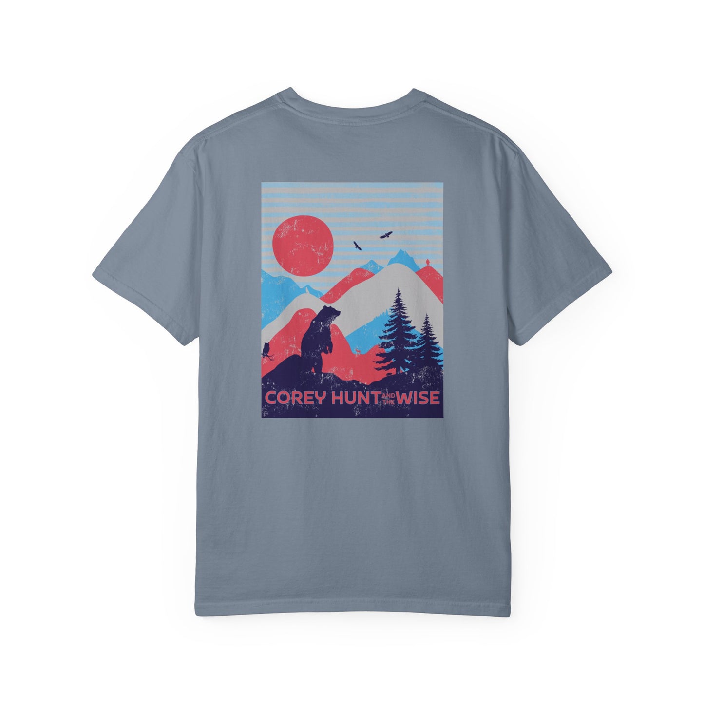 Adventure Graphic T-Shirt — 'Corey Hunt & Wise' Mountain Bear Design