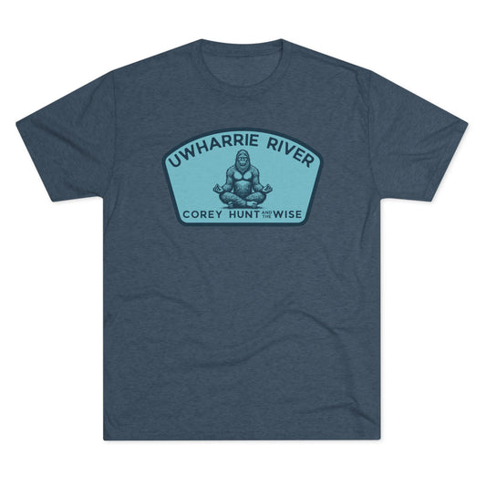 Uwharrie River Patch Tee — Corey Hunt 'Get Wise' Outdoor Fishing Shirt