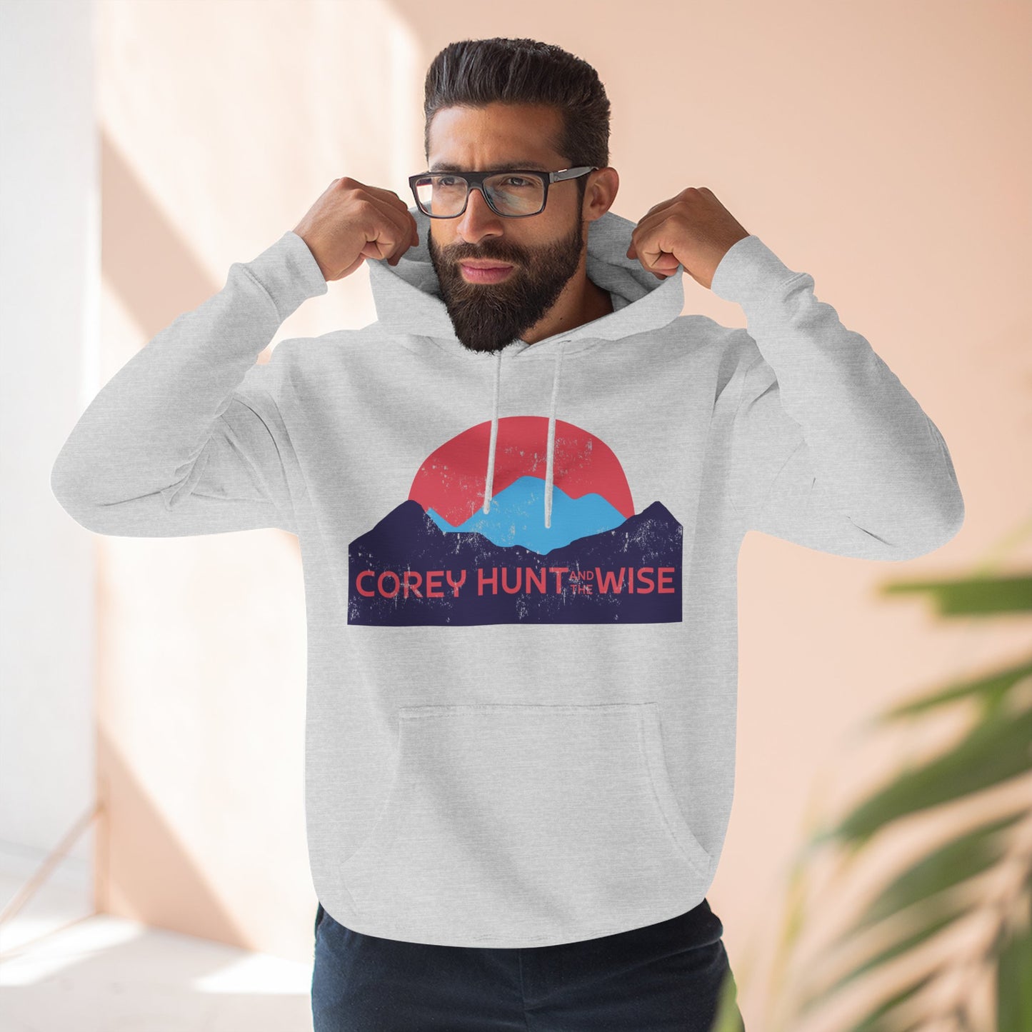 Three-Panel Fleece Hoodie