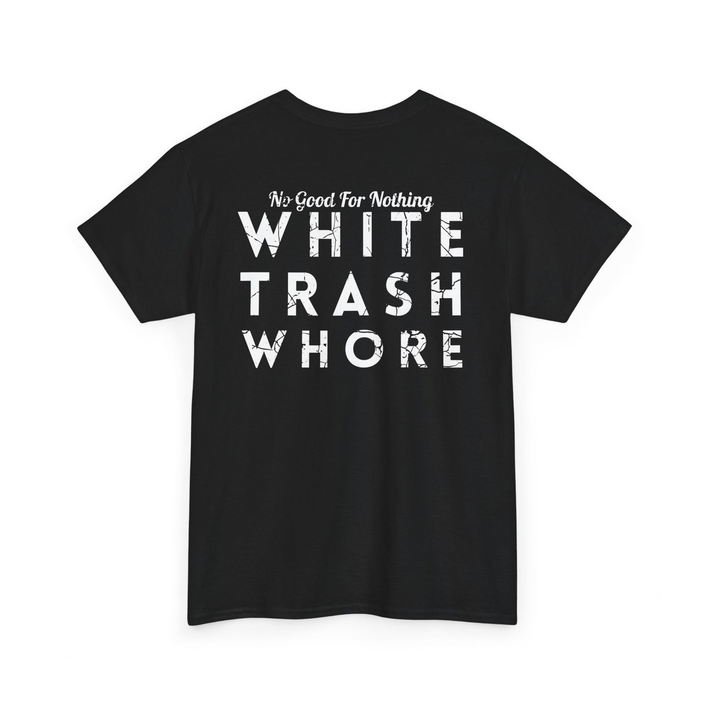 WTW Graphic Tee — Bold White Distressed Lettering
