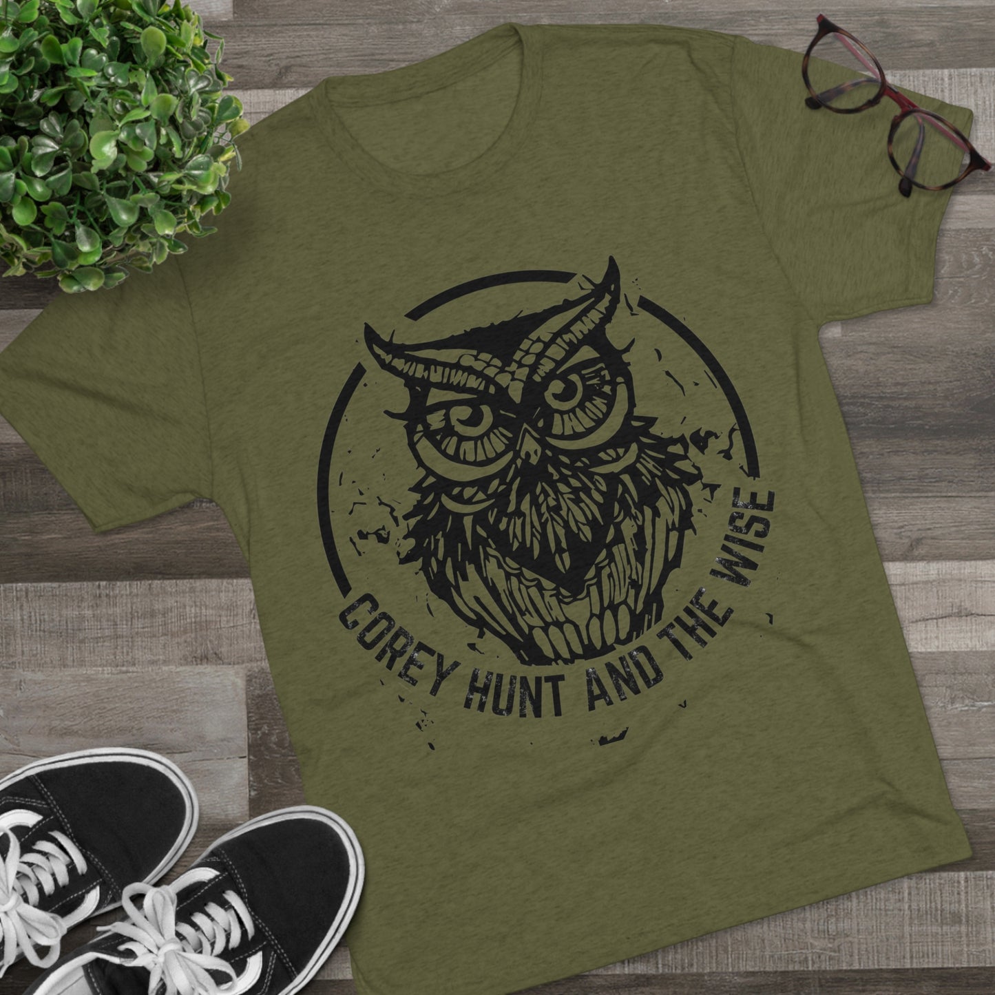 Unisex Tri-Blend Owl Crew Tee