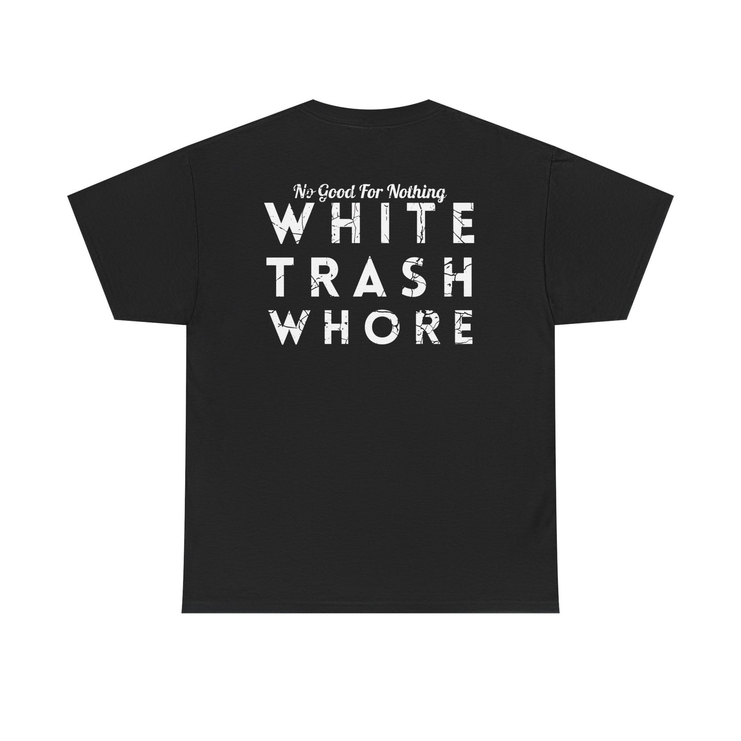 WTW Graphic Tee — Bold White Distressed Lettering