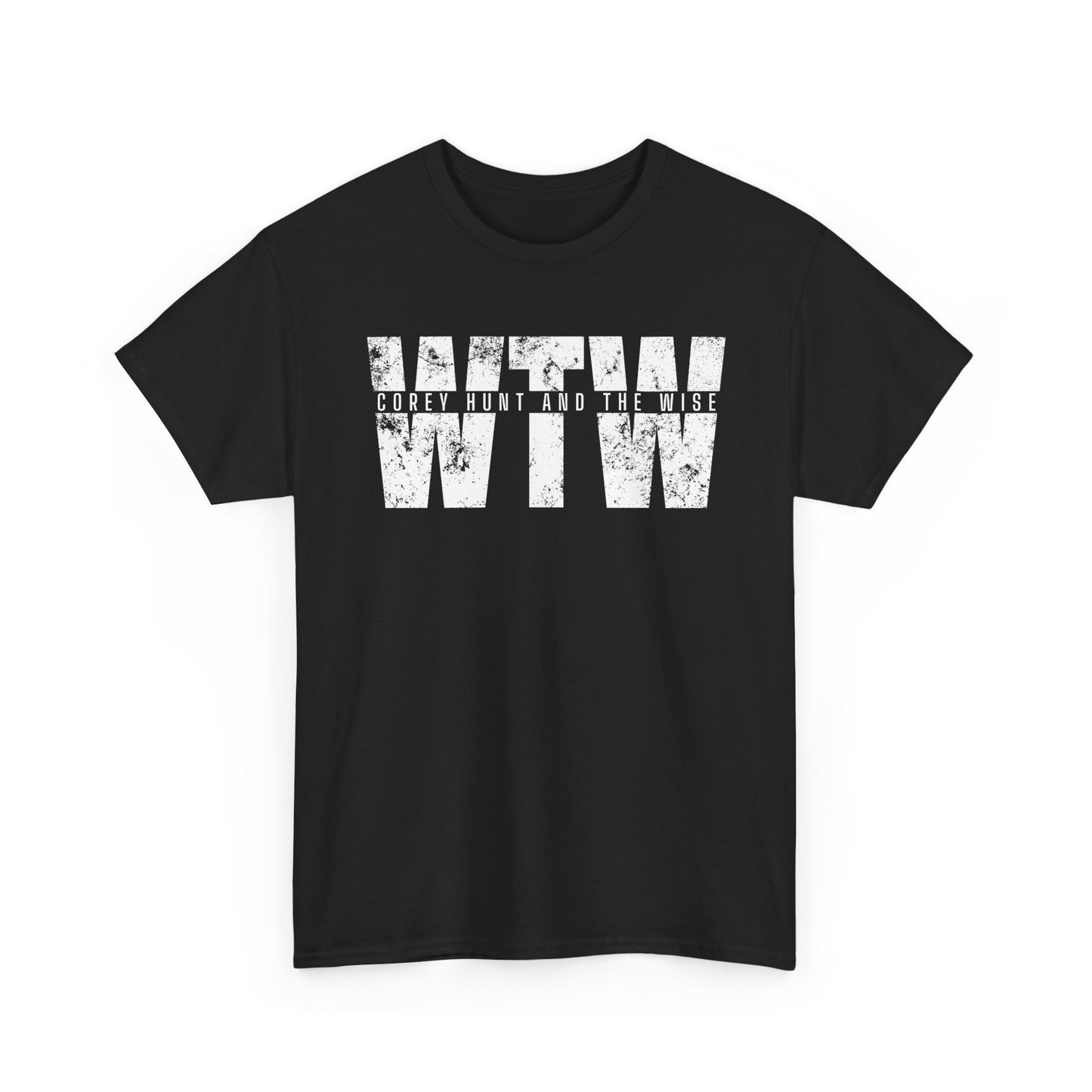 WTW Graphic Tee — Bold White Distressed Lettering