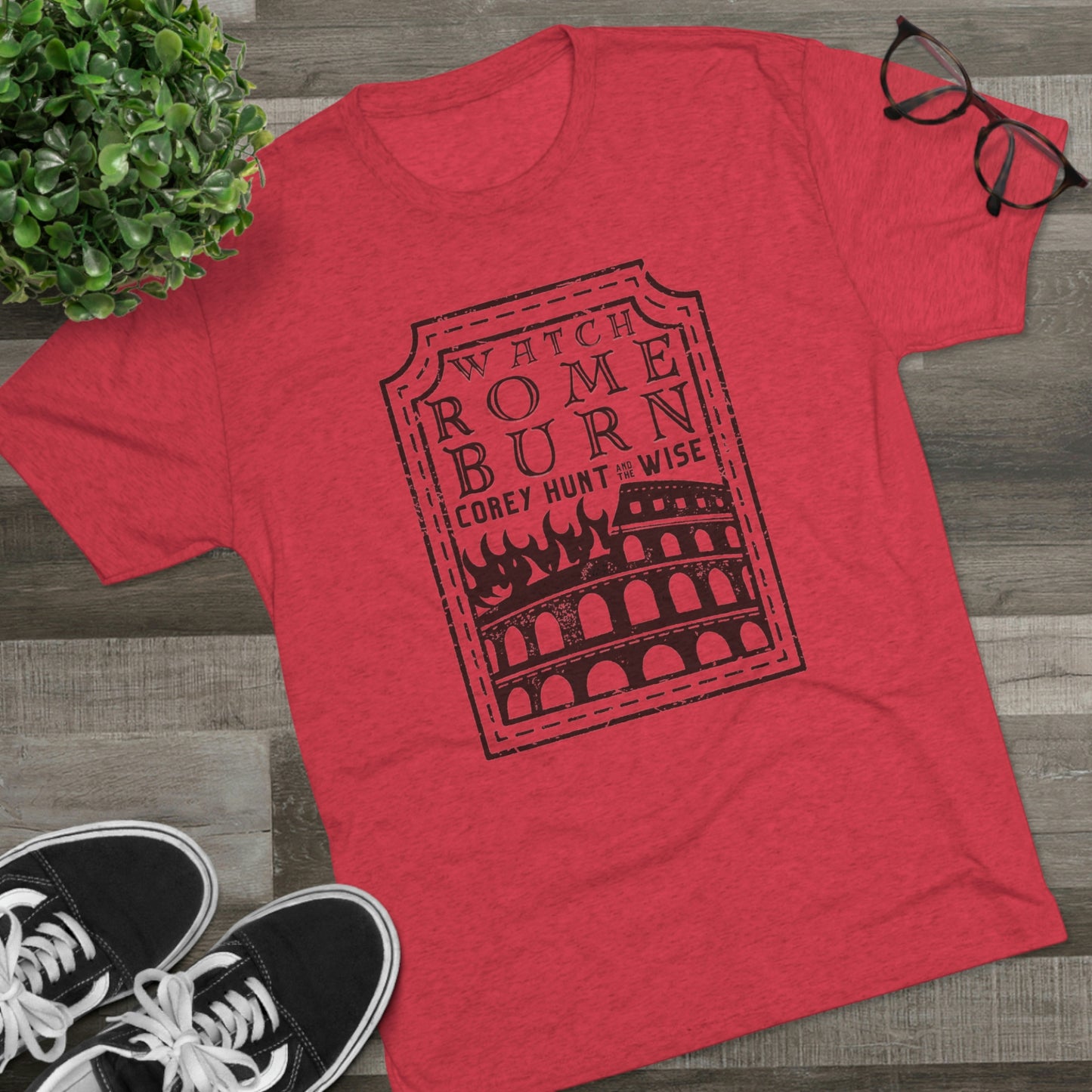 Watch Rome Burn - Unisex Tri-Blend Crew Tee